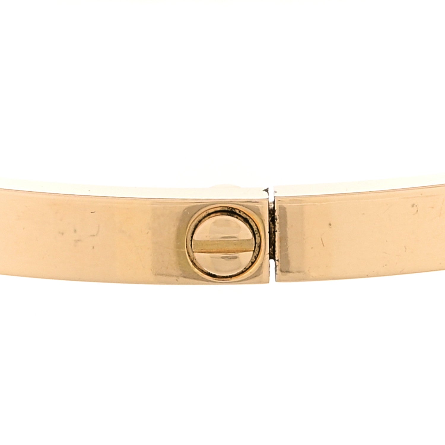 Cartier 18K Yellow Gold Small LOVE Bracelet 17 7 of 9