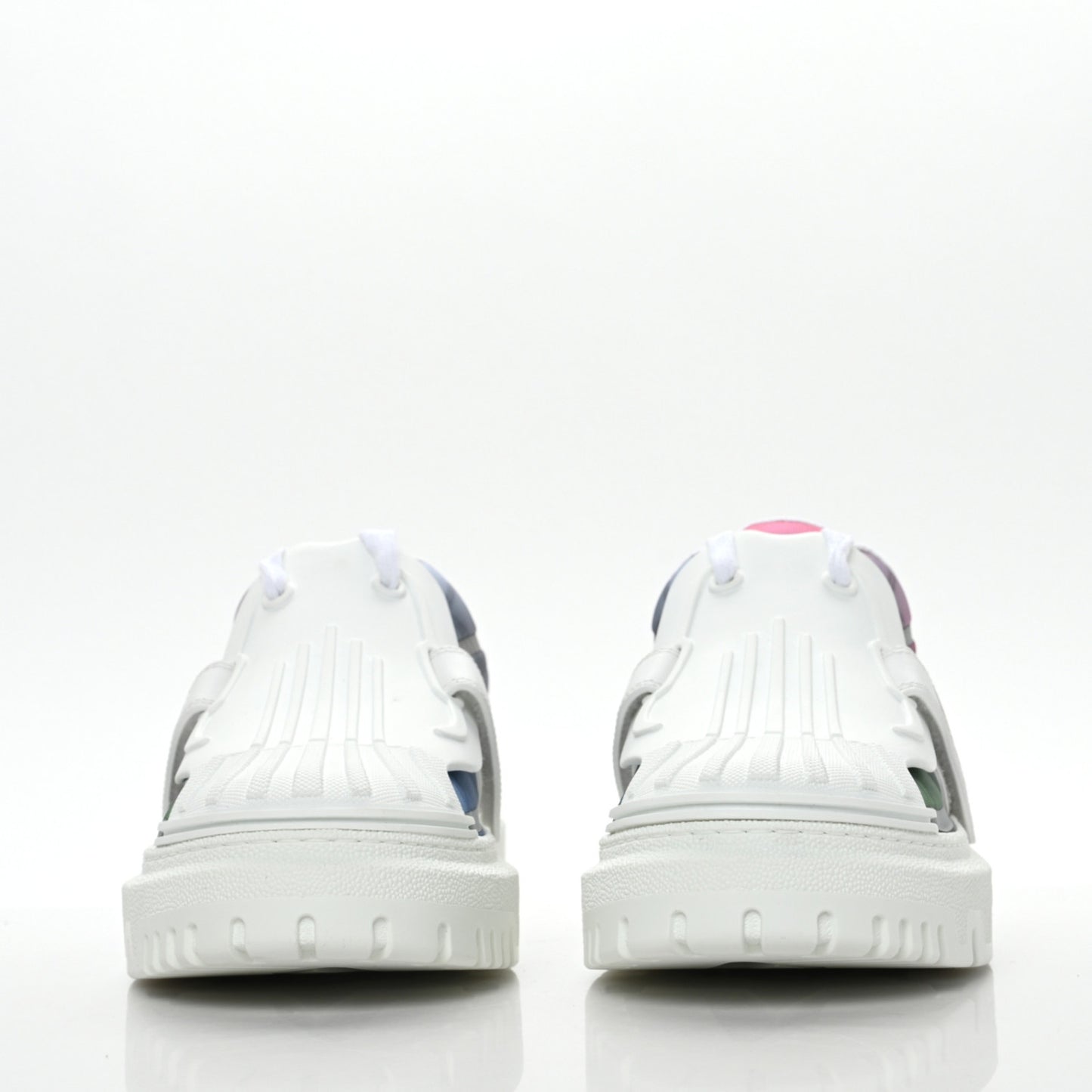Nylon Shaded Dior-ID Platform Sneakers 37 Multicolor Framboise