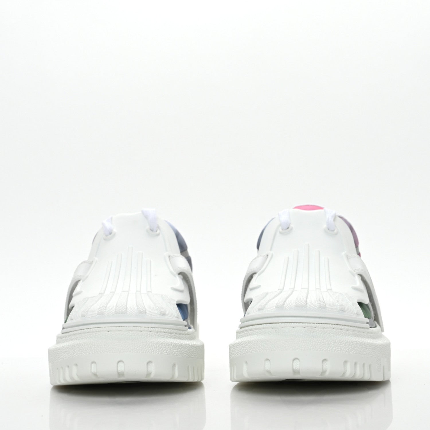 Christian Dior Nylon Shaded Dior-ID Platform Sneakers 37 Multicolor Framboise 3 of 6