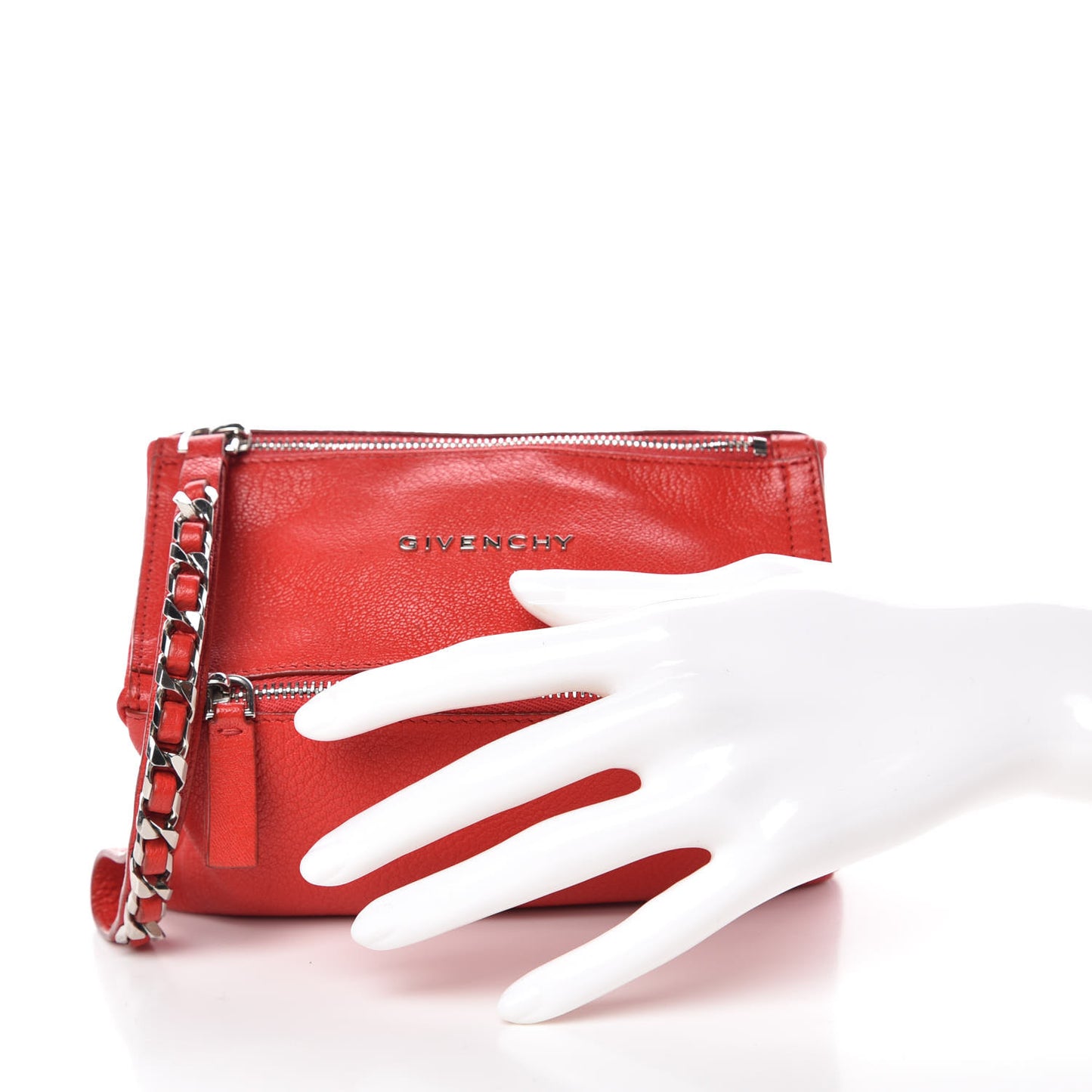 Sugar Goatskin Pandora Wristlet Red