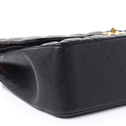 Chanel Caviar Quilted Jumbo Double Flap Black 8 of 15
