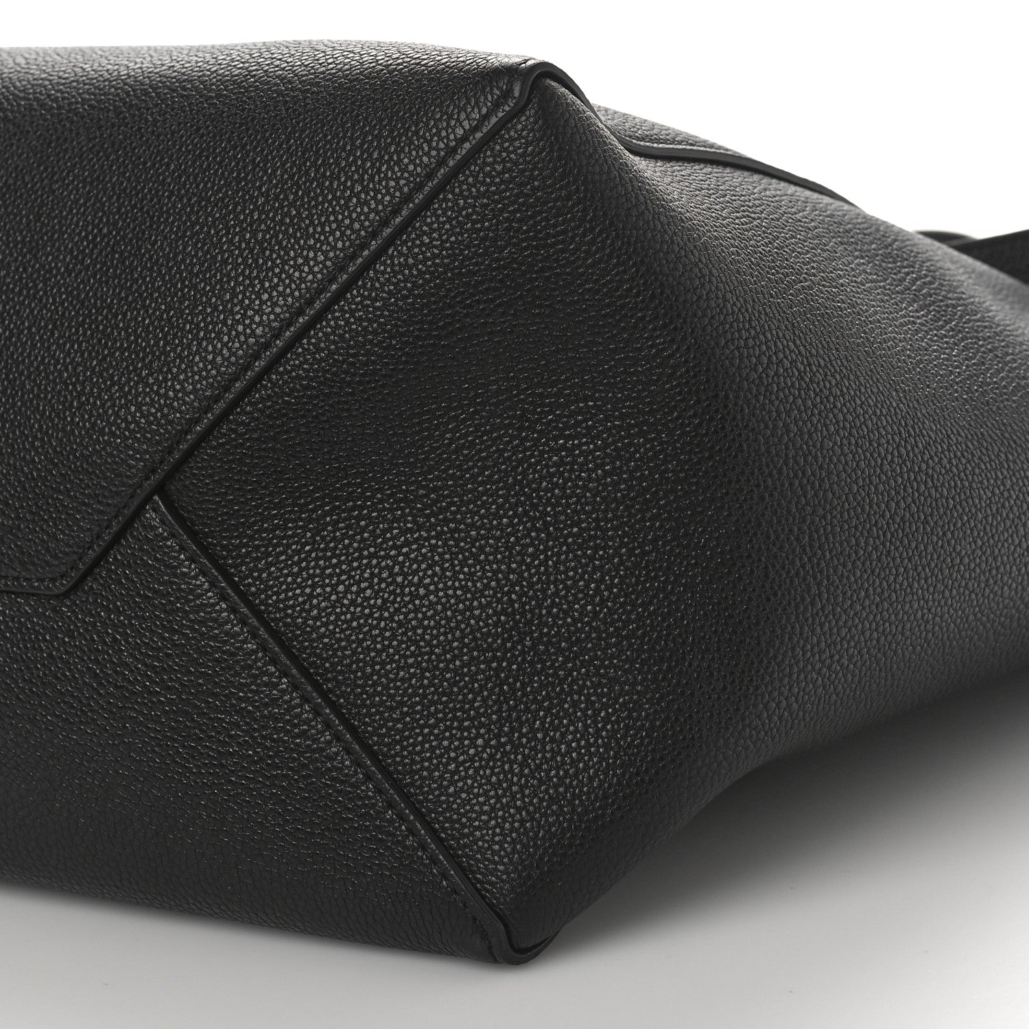 Celine Soft Grained Calfskin Medium Belt Cabas Phantom Black 8 of 8