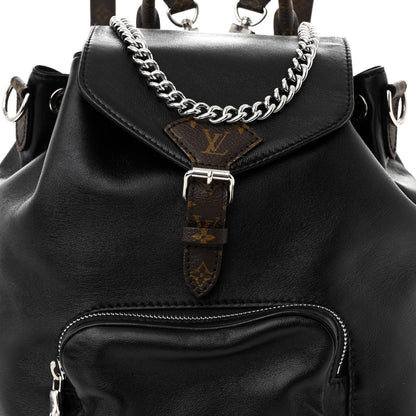 Louis Vuitton Lambskin Monogram Montsouris Vibe PM Black 7 of 10