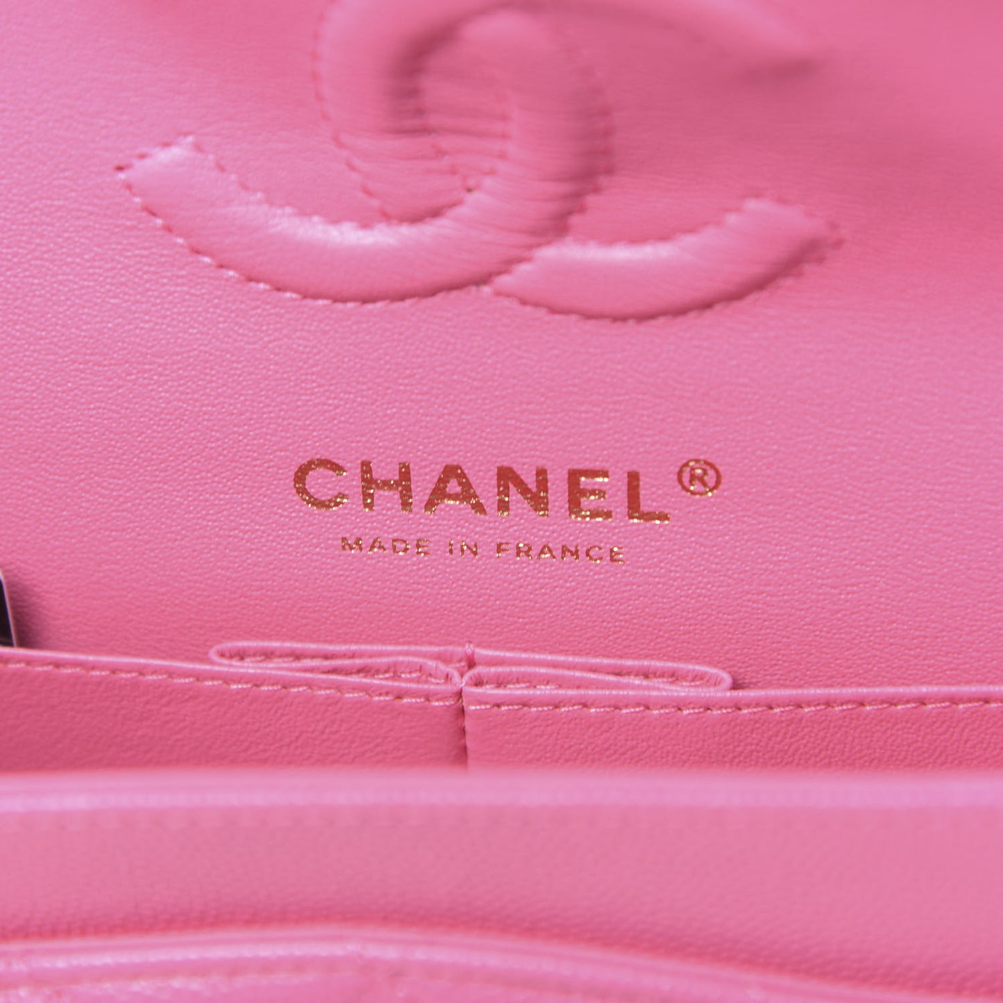 Caviar Quilted Small Double Flap Pink