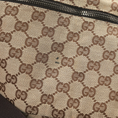 Gucci GG Monogram Double Pocket Belt Bag Dark Brown 13 of 14