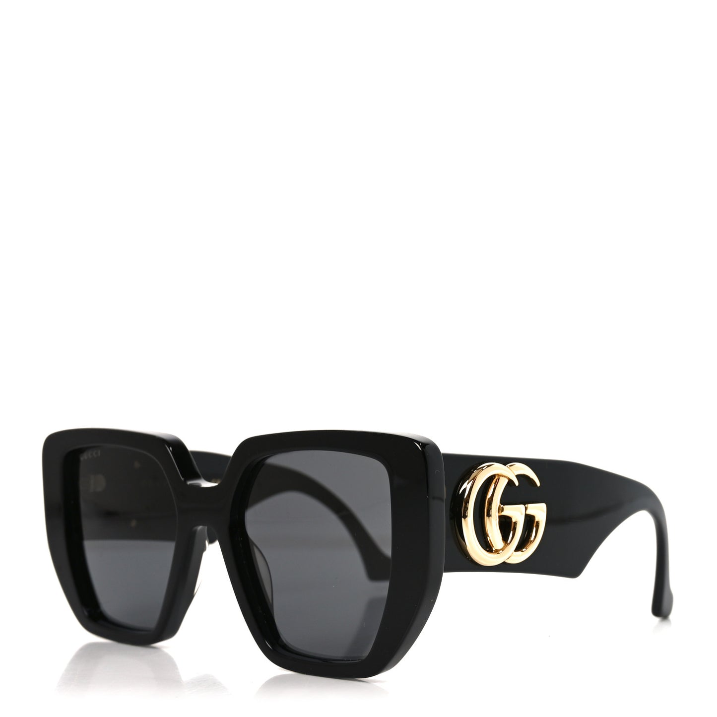 Acetate Square Frame Sunglasses GG0956S Black