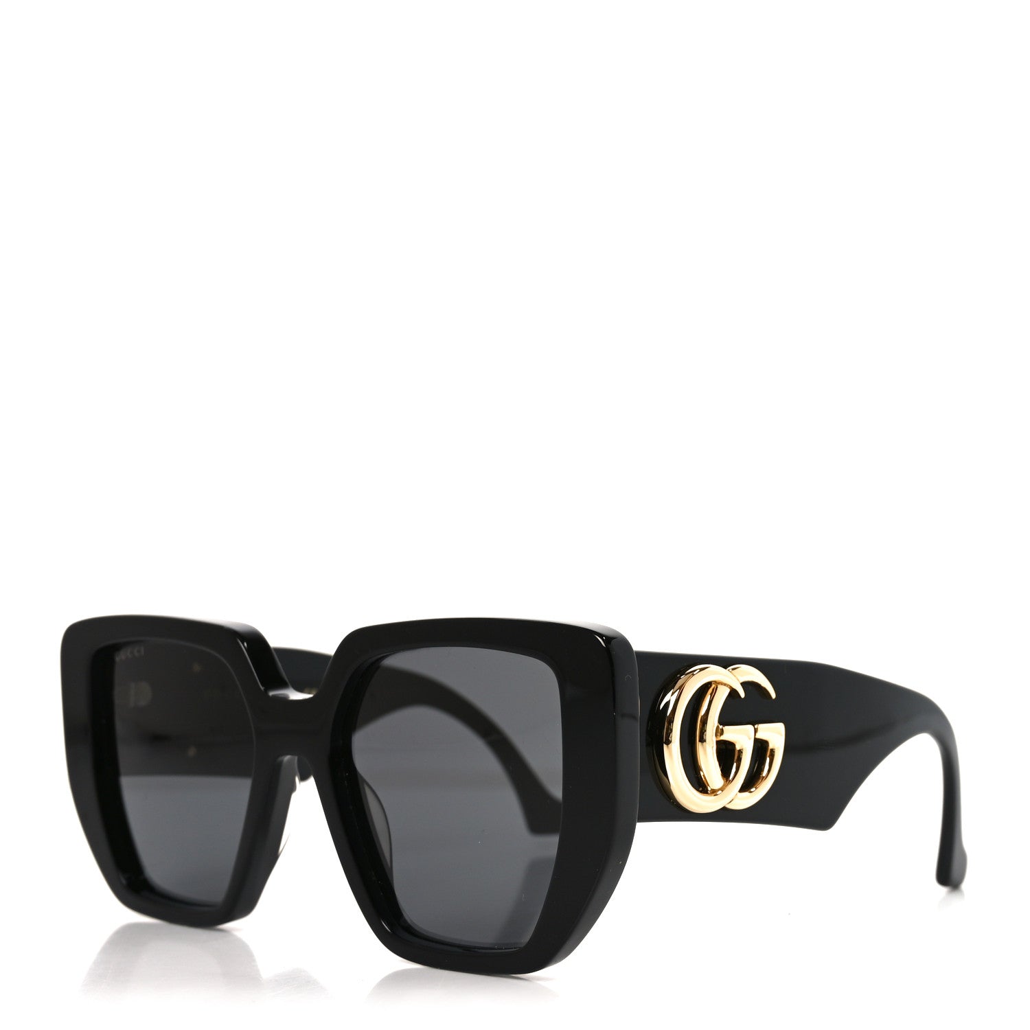 Gucci Acetate Square Frame Sunglasses GG0956S Black 1 of 7