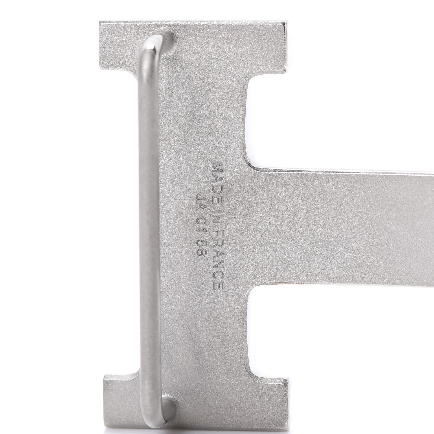 Hermes Polished Palladium 32mm H Belt Buckle Silver 4 of 4
