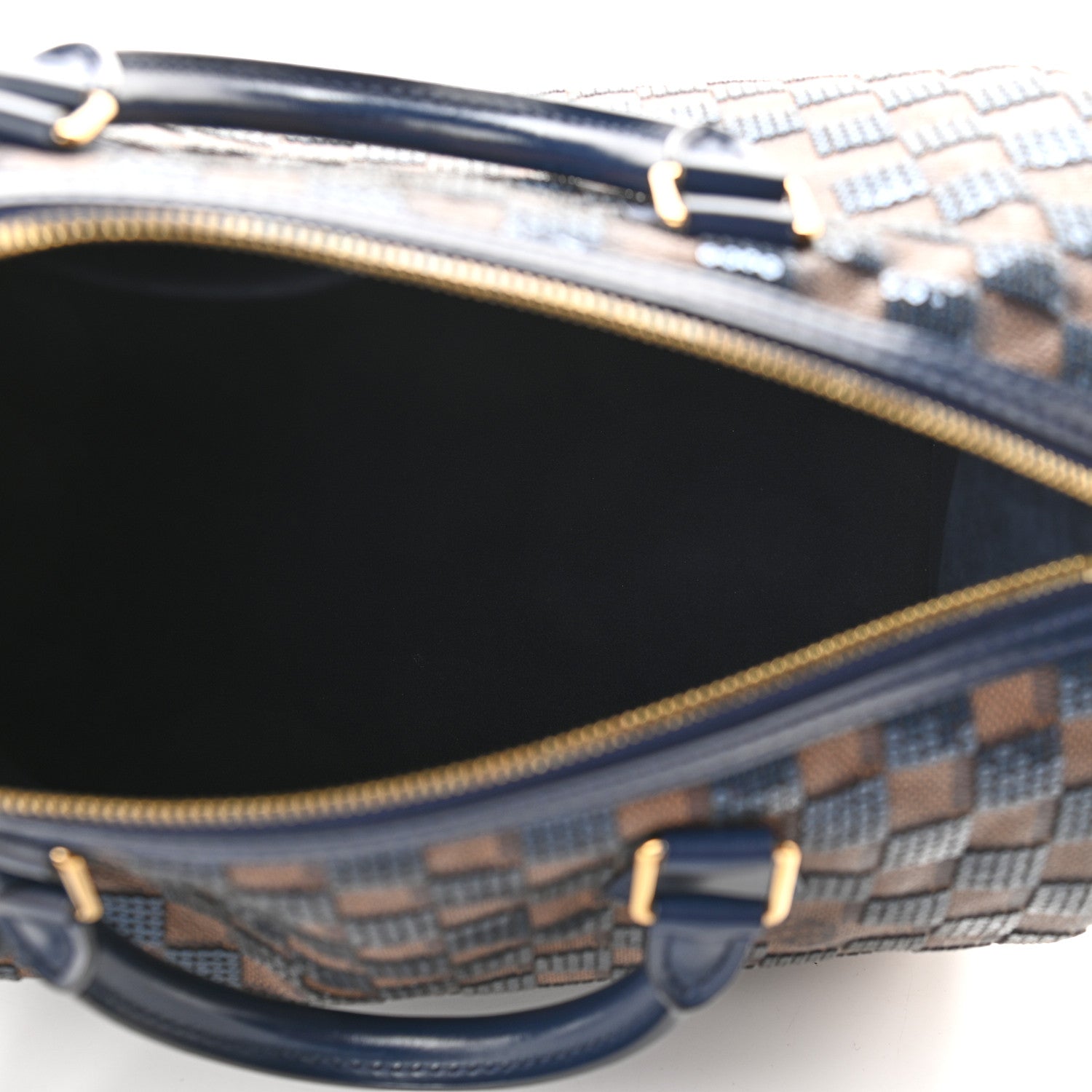 Louis Vuitton Damier Paillettes Speedy 30 Blue 5 of 10