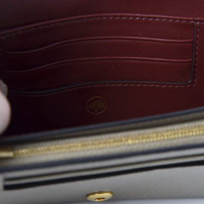 Mulberry Small Classic Grain Medium Continental French Wallet Solid Grey 8 of 9