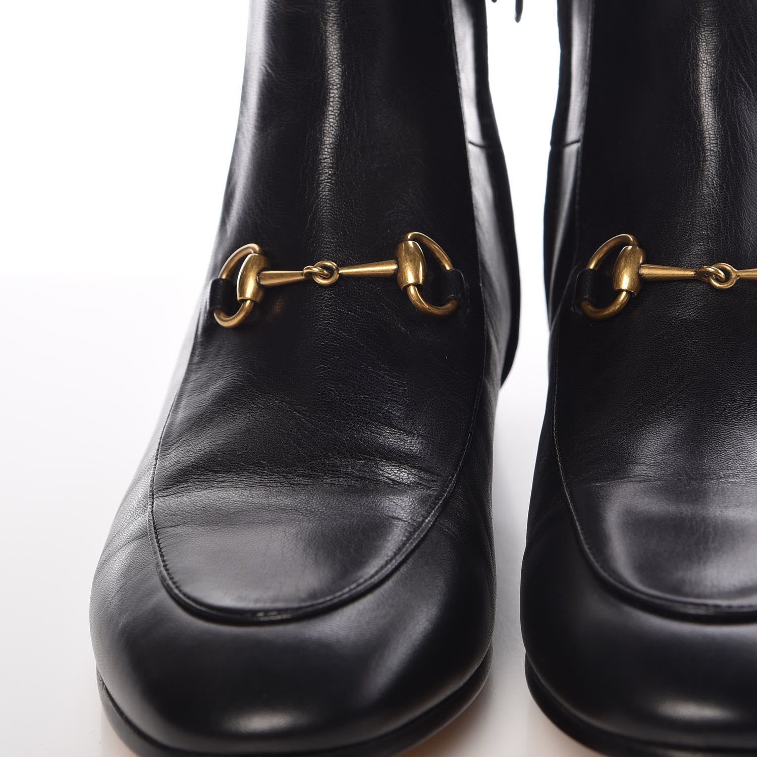 Gucci Malaga Kid Womens Jordaan Ankle Boots 38 Black 9 of 12