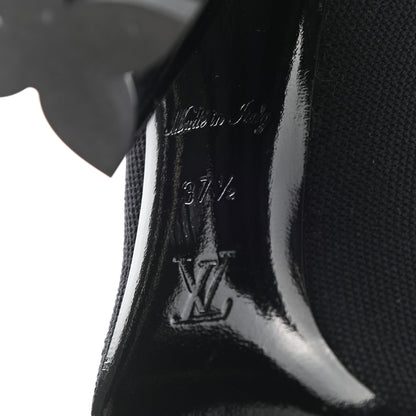 Louis Vuitton Stretch Fabric LV Black Heart Sock Ankle Boots 37.5 Black 6 of 8