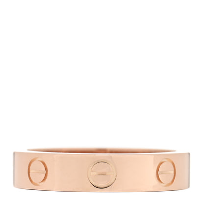 Cartier 18K Pink Gold Diamond 4mm LOVE Ring 50 5.25 3 of 5