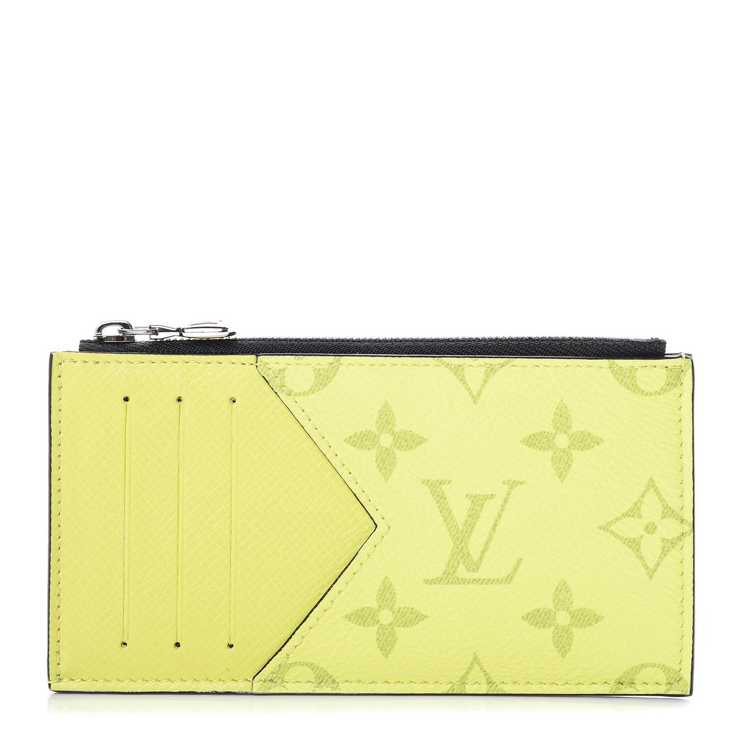 Monogram Taiga Coin Card Holder Yellow