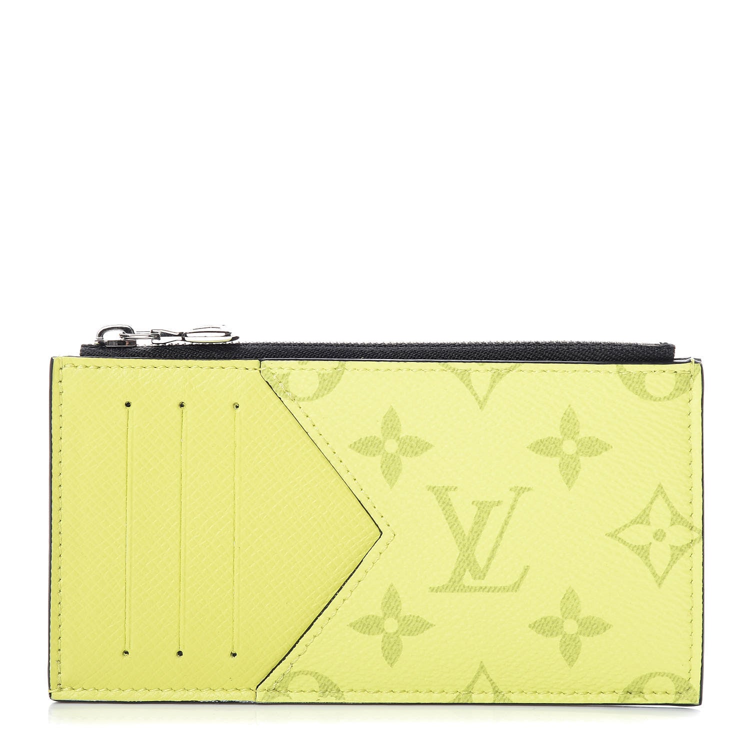 Louis Vuitton Monogram Taiga Coin Card Holder Yellow 1 of 7