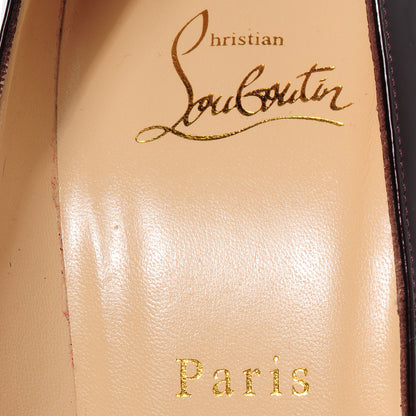 Christian Louboutin Metal Patent So Kate 120 Pumps 39 Dark Burgundy 7 of 8