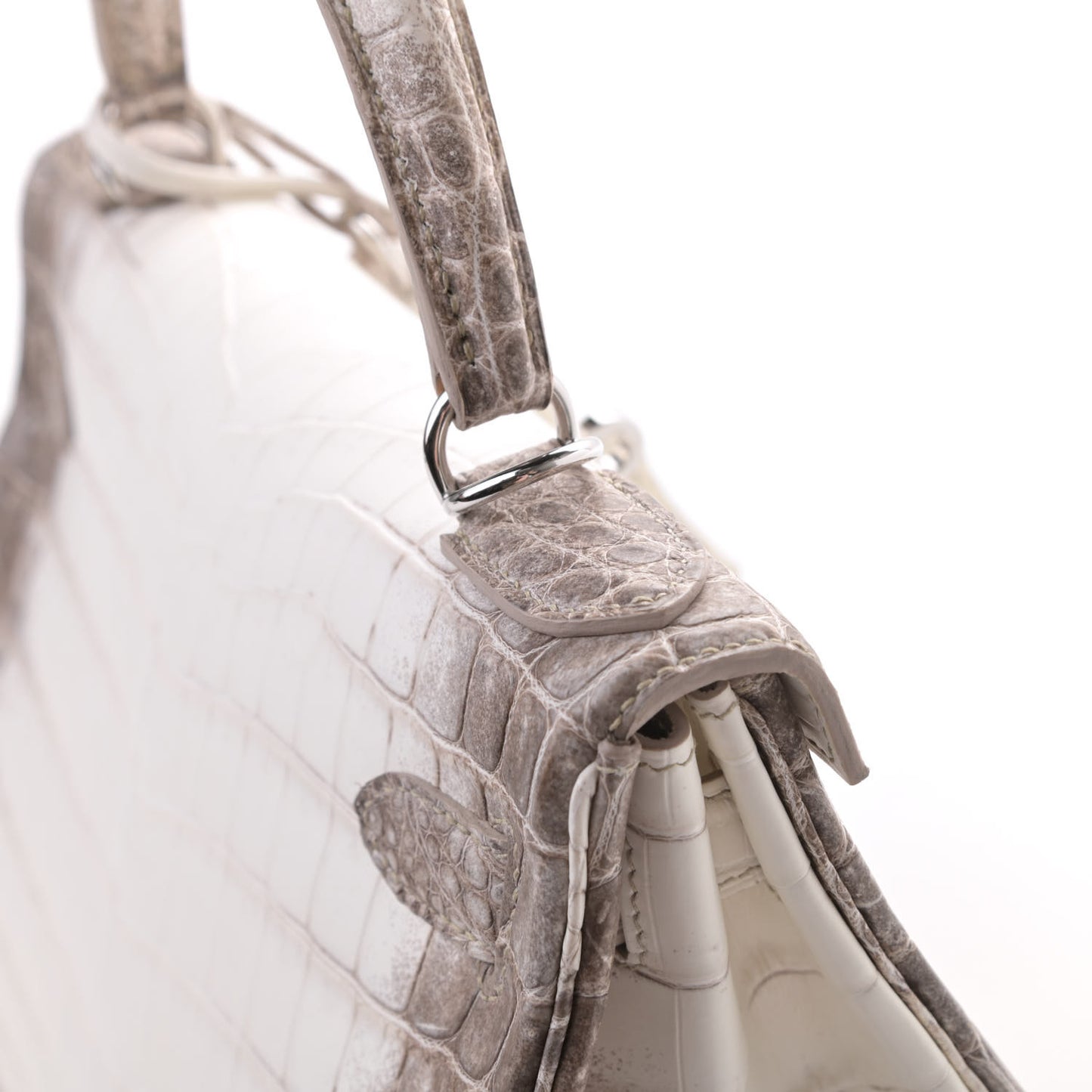 Matte Niloticus Crocodile Himalaya Kelly Retourne 28 White