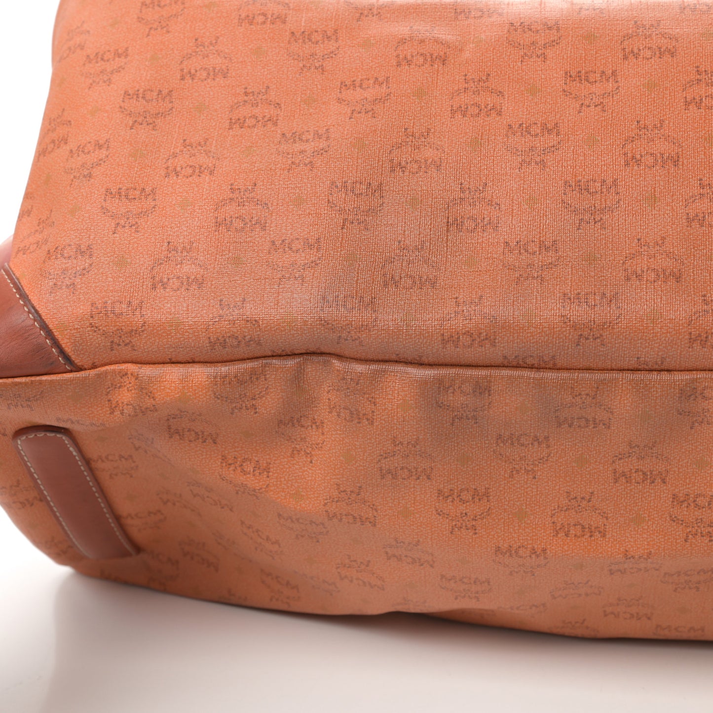 Coated Canvas Shopper Tote Orange