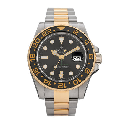 Rolex Stainless Steel 18K Yellow Gold 40mm GMT-Master II Oyster Perpetual Date Watch 116713LN 1 of 5