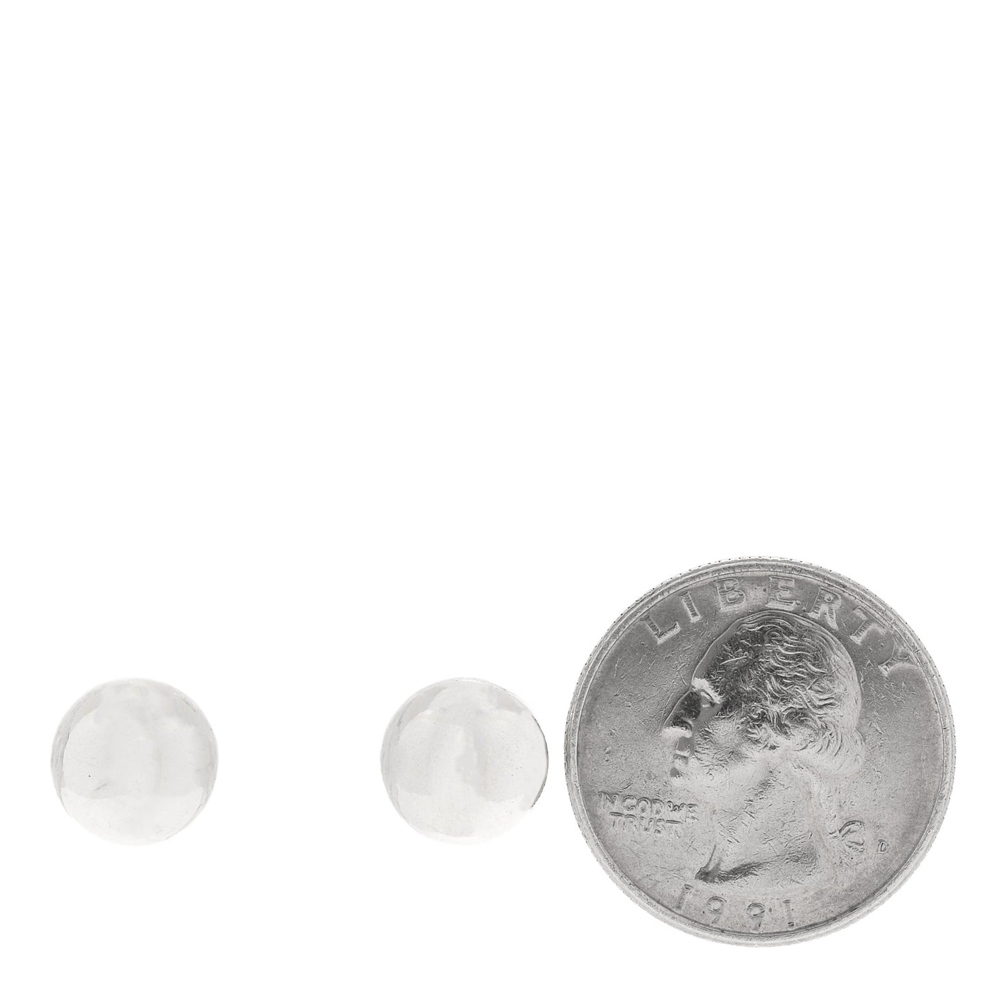 Sterling Silver 10mm HardWear Ball Earrings