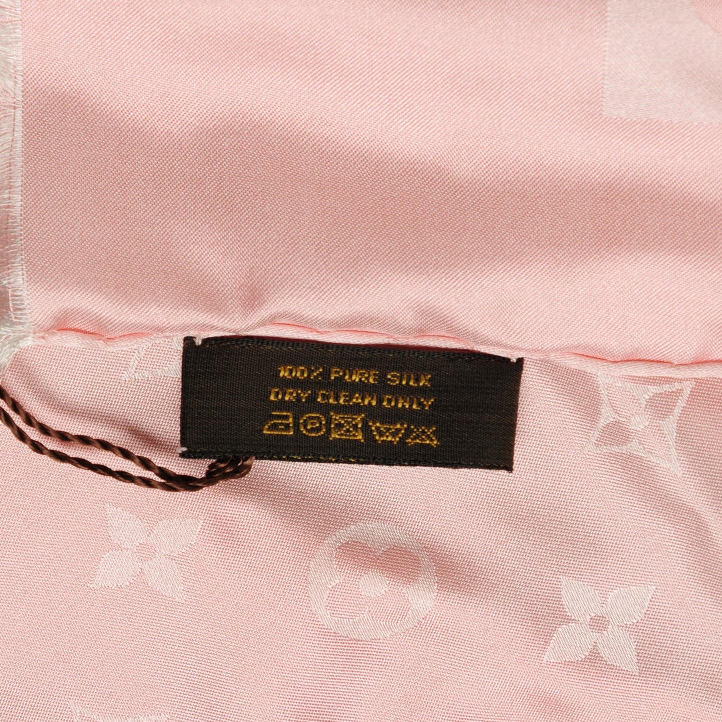 Silk Monogram Capri Scarf Pink