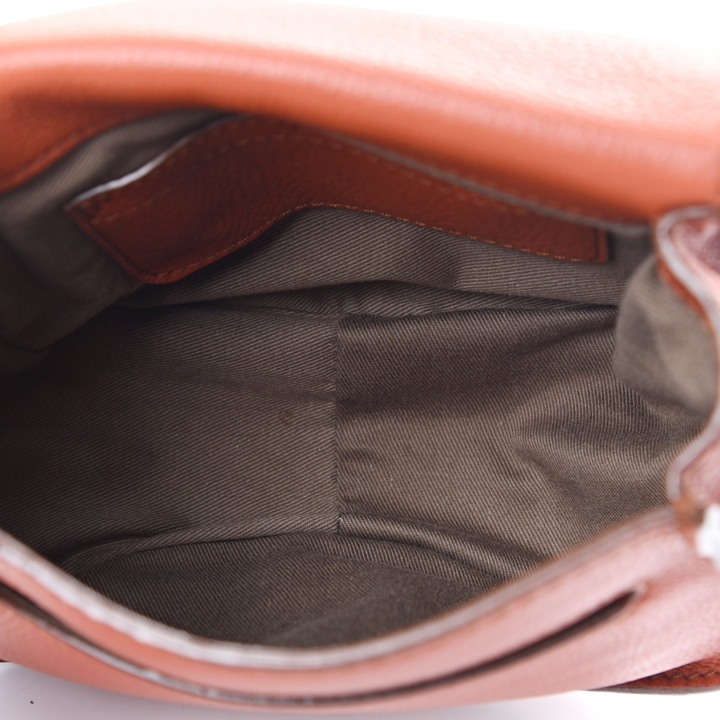 Calfskin Mini Marcie Round Crossbody Bag Whiskey