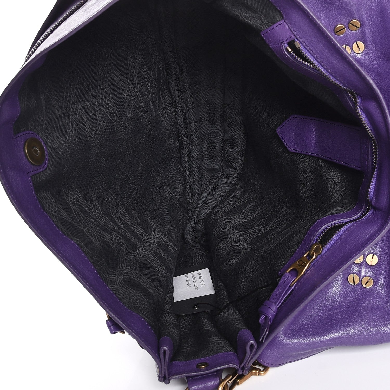Proenza Schouler Lambskin Large PS1 Satchel Violet 6 of 8