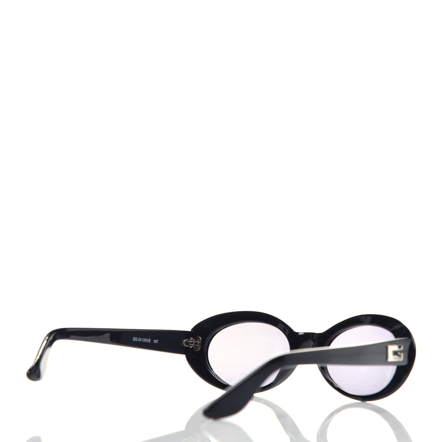 Acetate Oval Sunglasses GG2413/N/S Black