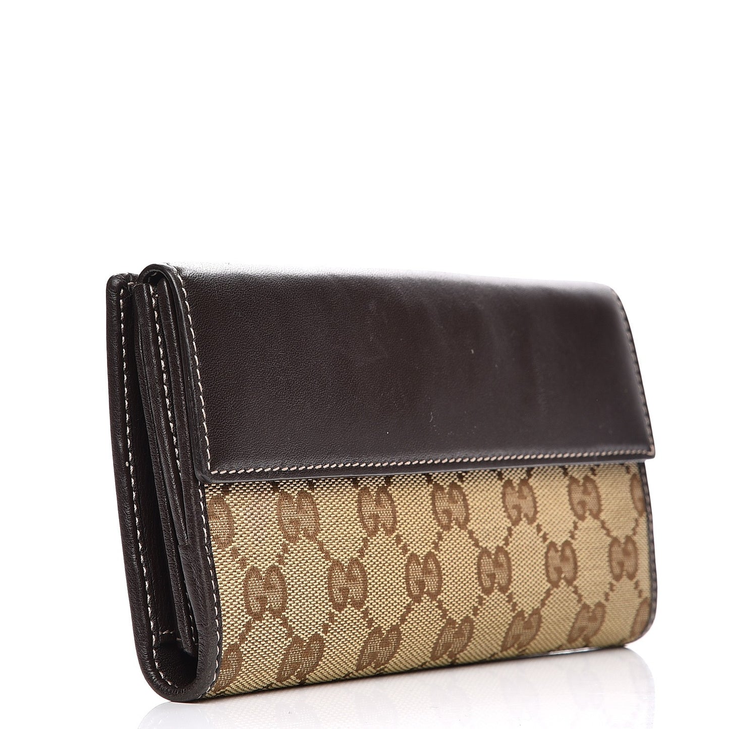 Monogram Heart Continental Wallet Dark Brown