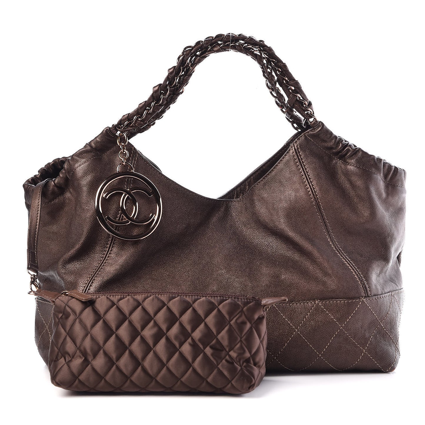 Metallic Calfskin Baby Coco Cabas Bronze