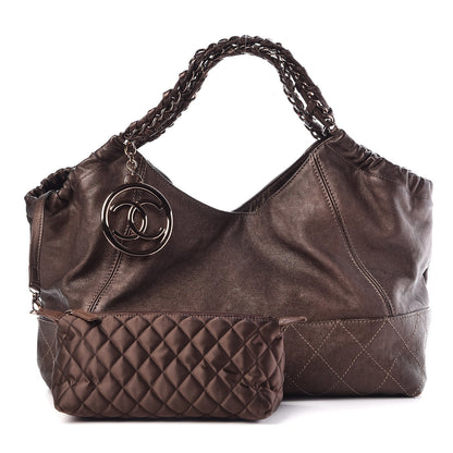 Chanel Metallic Calfskin Baby Coco Cabas Bronze 1 of 13