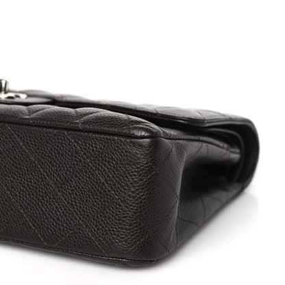 Chanel Caviar Quilted Medium Double Flap Brown 9 of 10