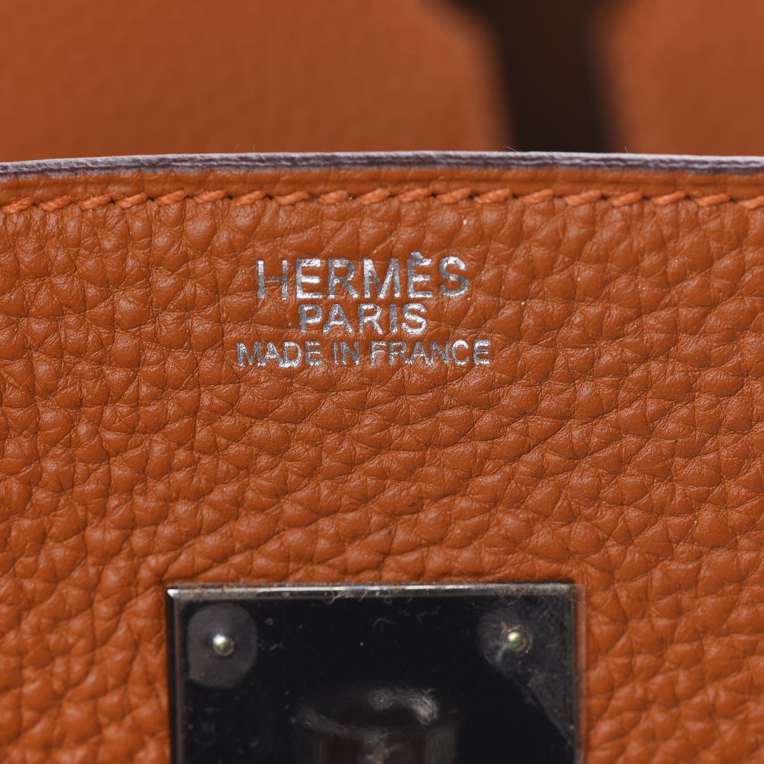 Hermes Togo Verso Birkin 30 Potiron Fauve 24 of 29