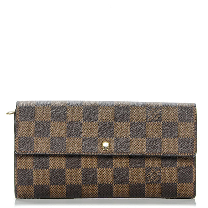 Louis Vuitton Damier Ebene Sarah Wallet 1 of 6