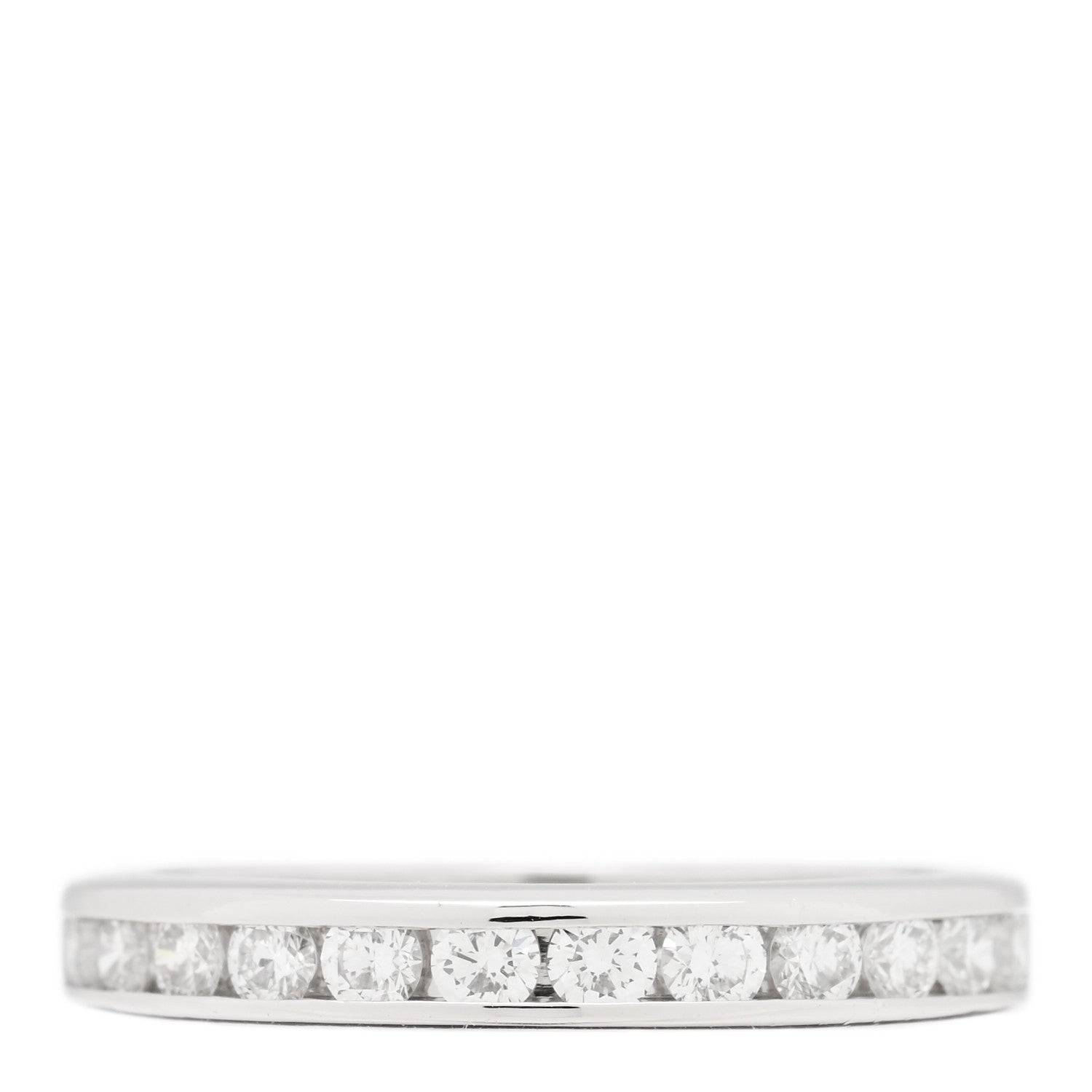 Tiffany Platinum Diamond 3mm Wedding Band Ring 50 5.25 3 of 4