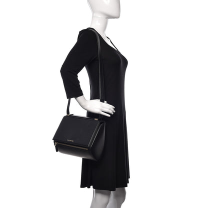Givenchy Textured Calfskin Medium Pandora Box Crossbody Bag Black 2 of 13