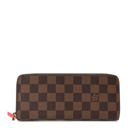 Louis Vuitton Damier Ebene Clemence Wallet Cherry 1 of 9