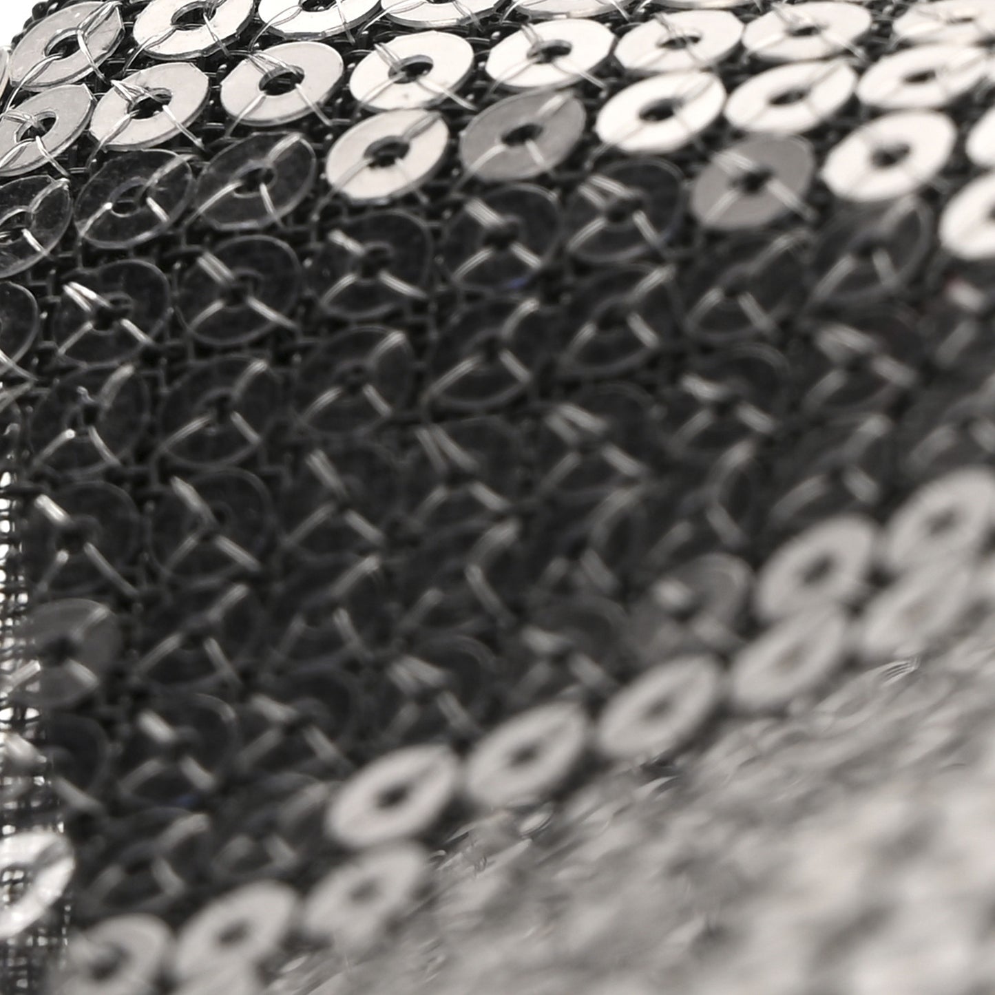Sequin Rete Paillettes Small Tote Bag Black