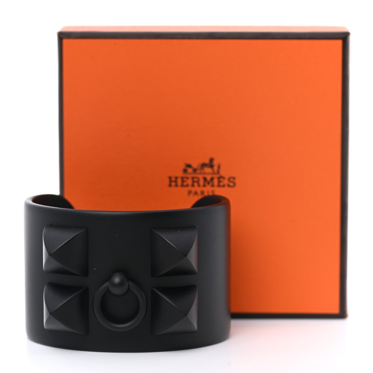 Hermes Aluminium Sunset Collier De Chien CDC Bracelet T2 Noir Intense 5 of 5