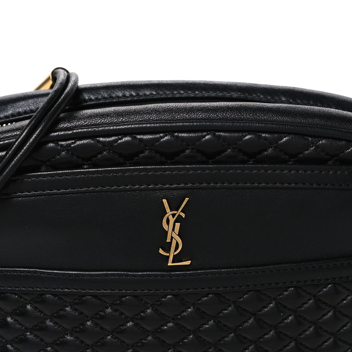 Saint Laurent Lambskin Quilted Victoire Camera Bag Black 8 of 10
