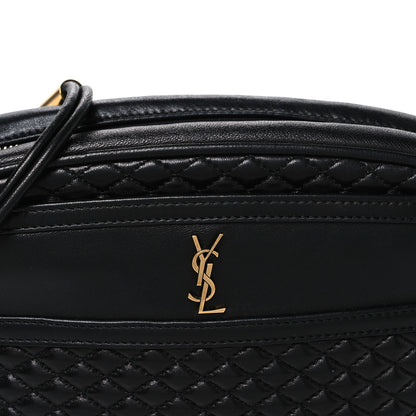 Saint Laurent Lambskin Quilted Victoire Camera Bag Black 8 of 10