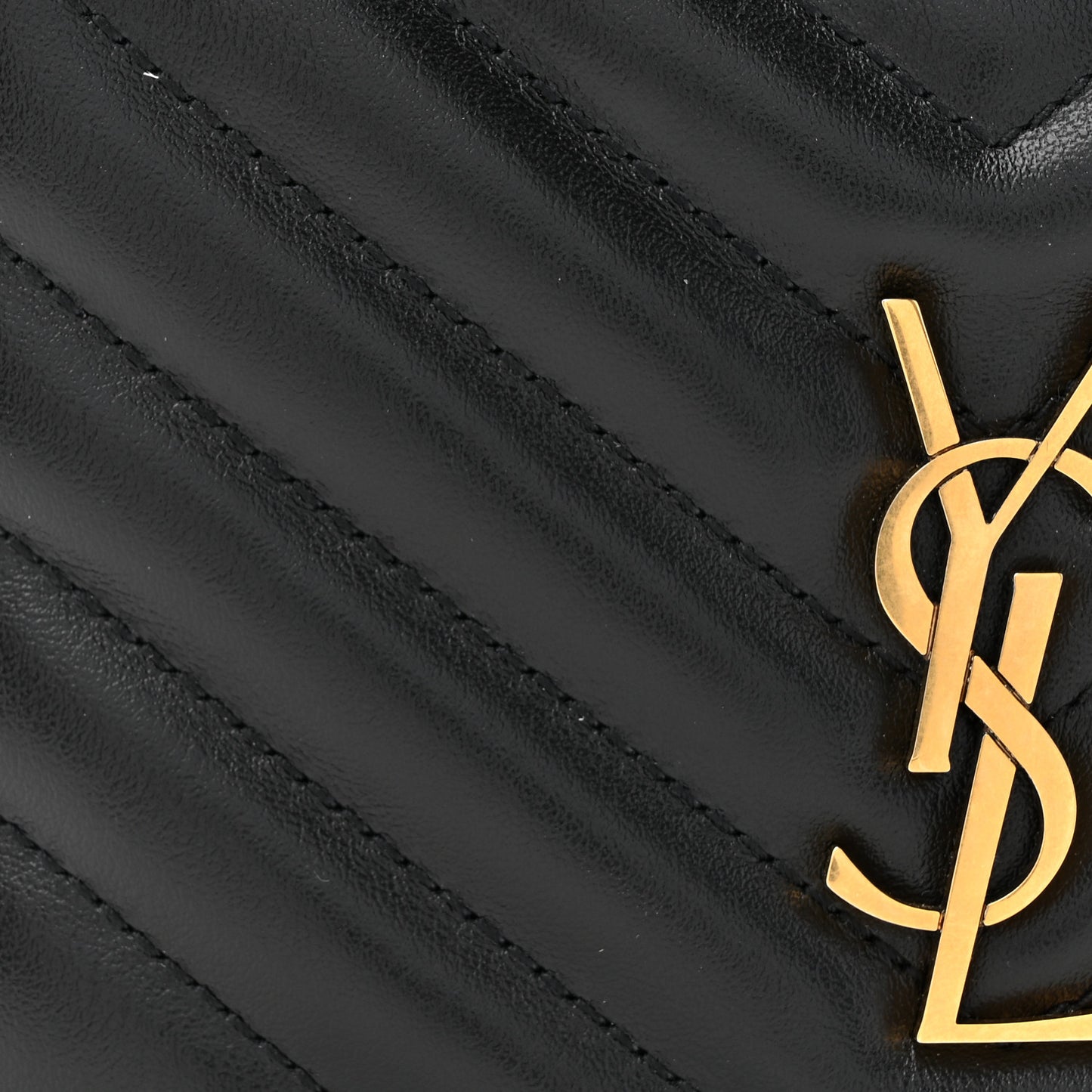 Calfskin Matelasse Monogram Lou Belt Bag Black