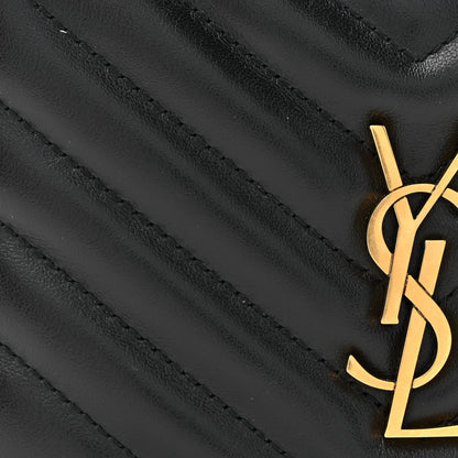 Saint Laurent Calfskin Matelasse Monogram Lou Belt Bag Black 7 of 9