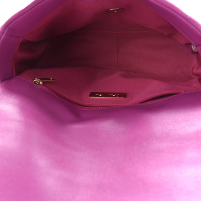 Chanel Lambskin Quilted Medium Chanel 19 Flap Purple 5 of 10