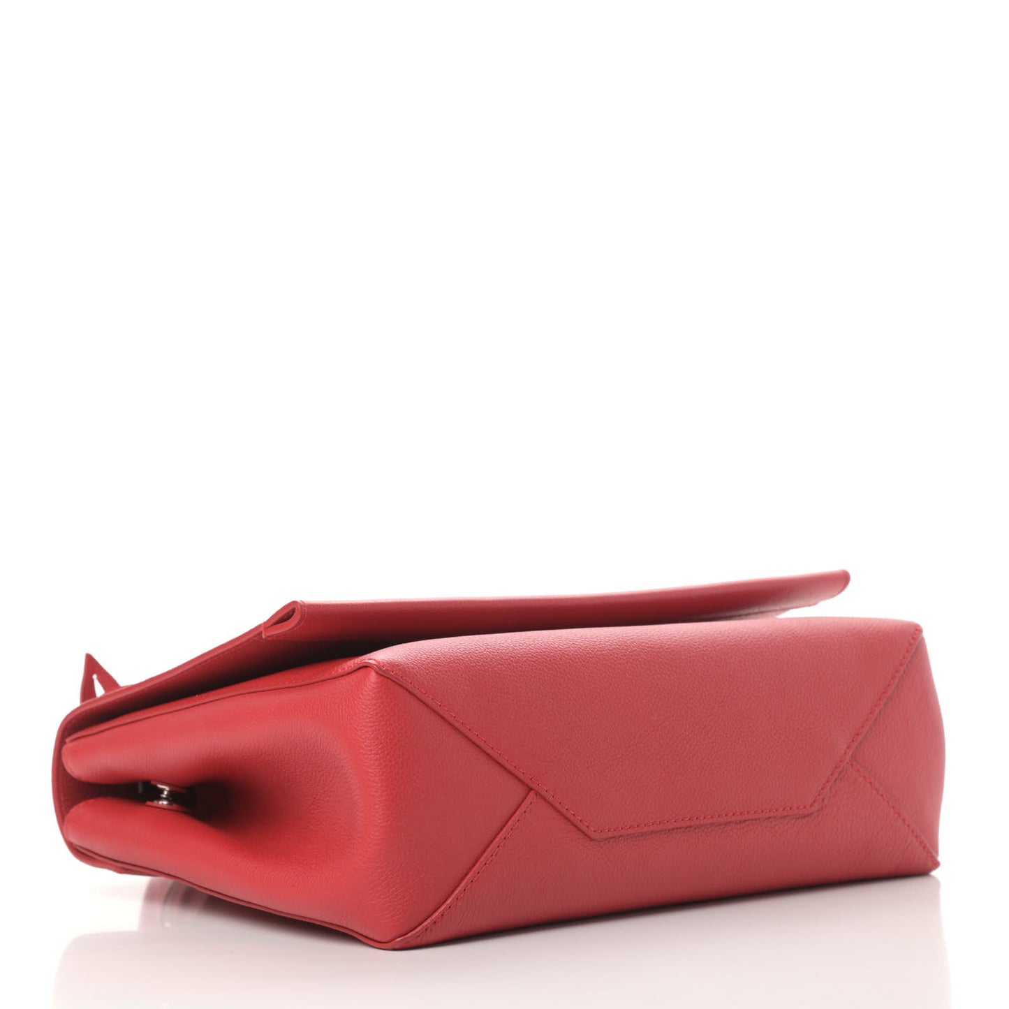 Soft Calfskin Lockme II Top Handle Rubis
