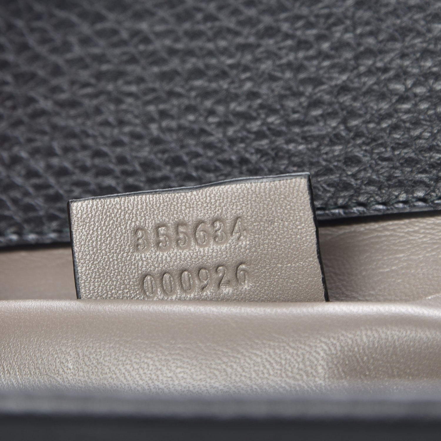Gucci Pebbled Calfskin Broadway Bamboo Tassel Clutch Black 8 of 8