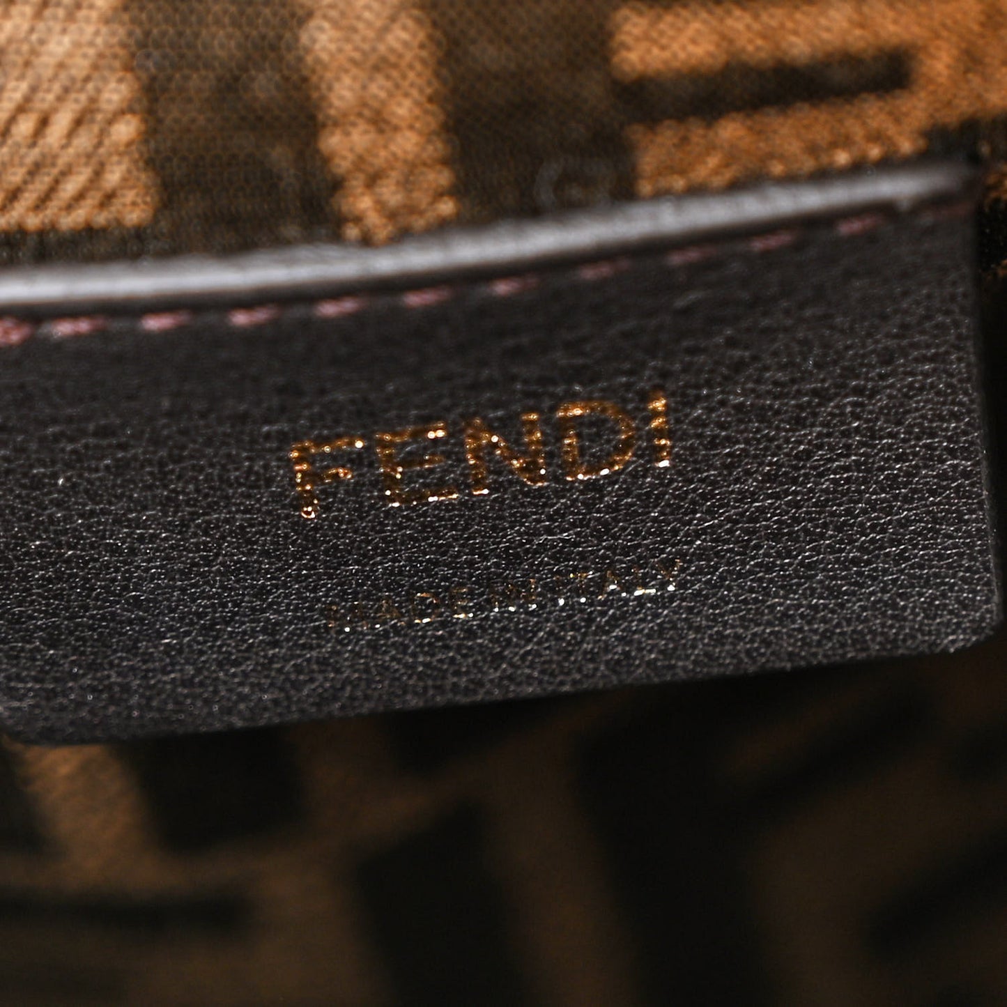 Shiny Nappa Medium Fendi First Caramello