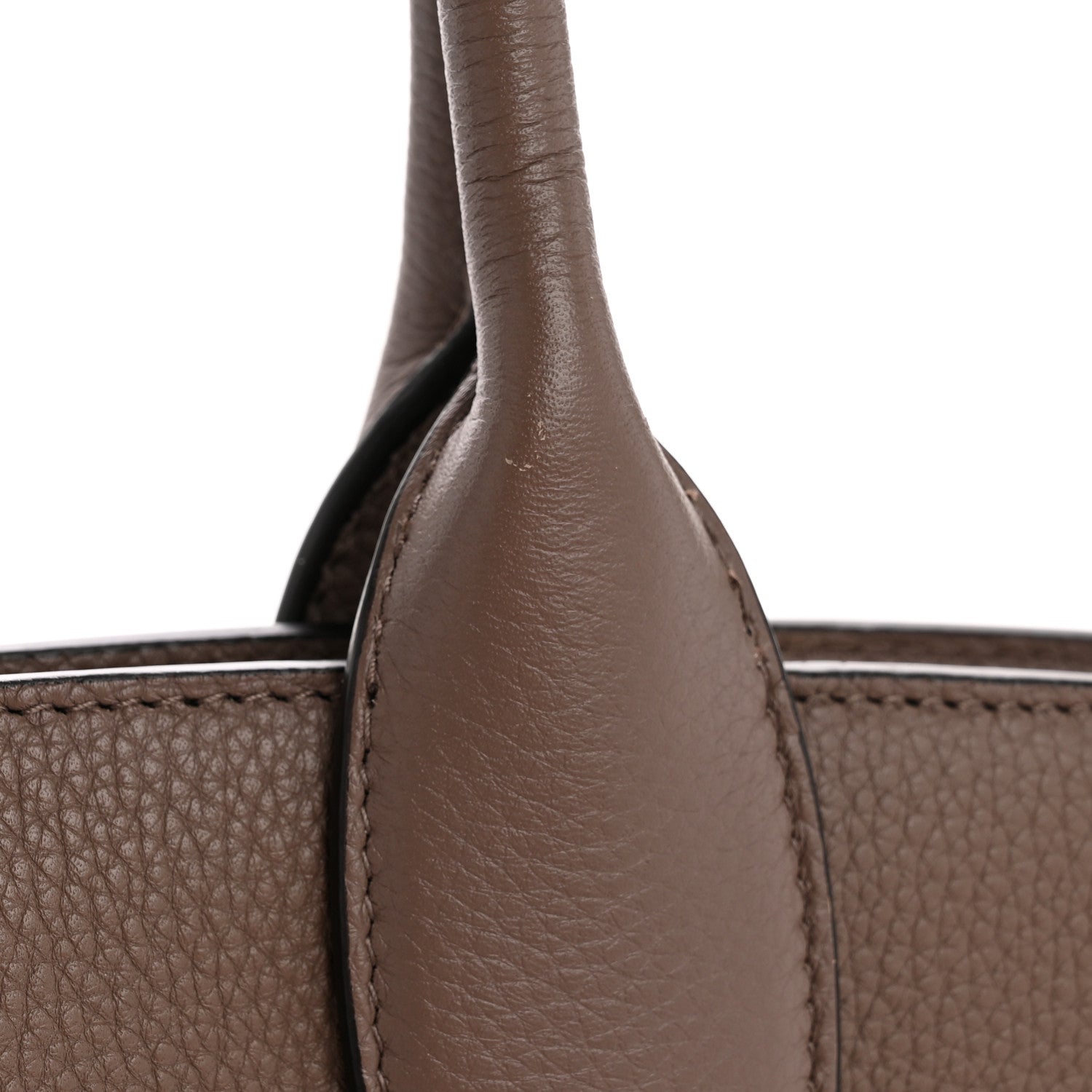 Salvatore Ferragamo Calfskin Large Studio Bag Caraway Seed 13 of 13