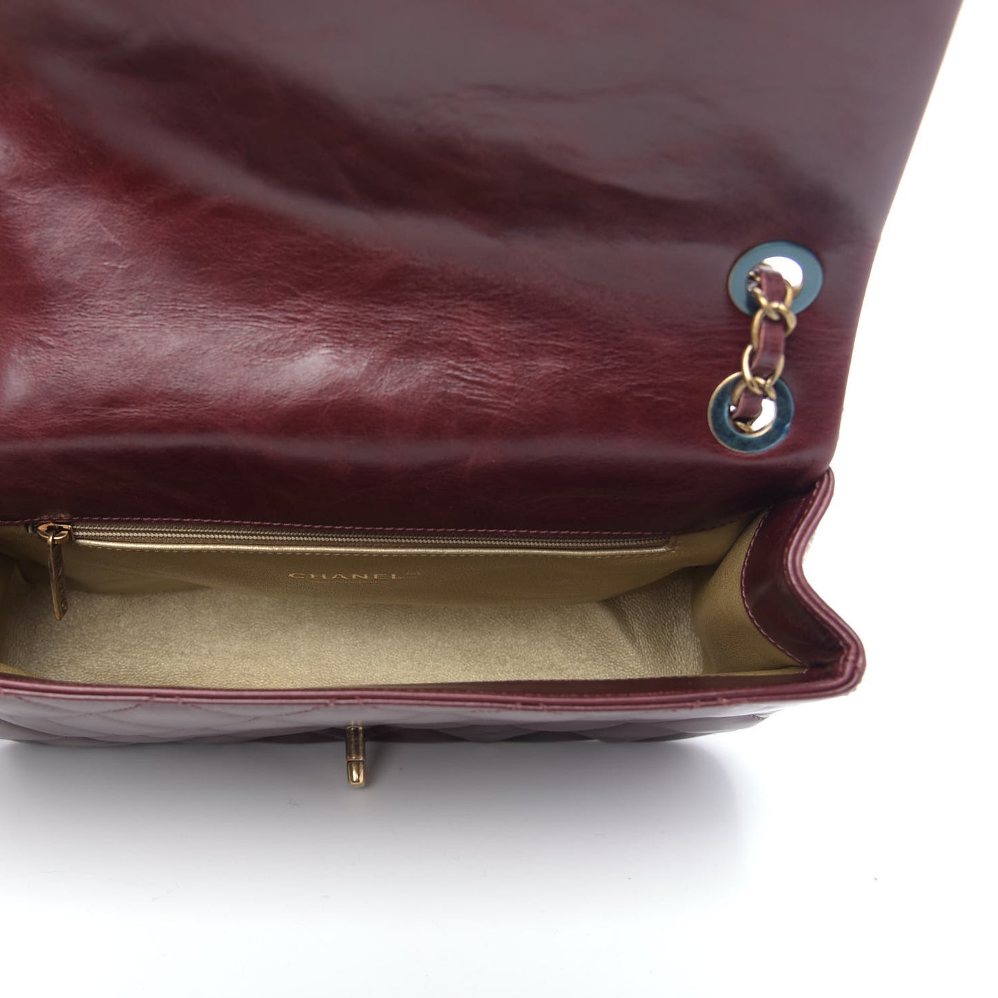 Hot Stamping Calfskin Tale Of Salzburg Flap Burgundy