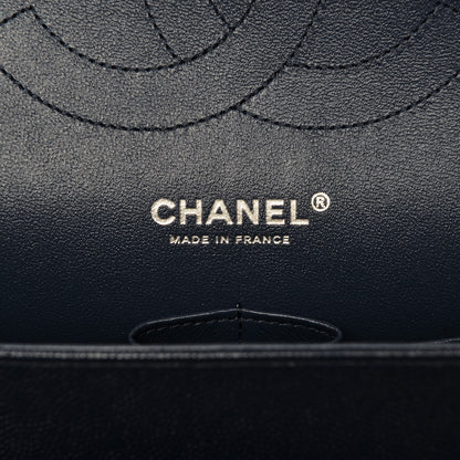 Chanel Caviar Quilted Jumbo Double Flap Navy Blue 6 of 7